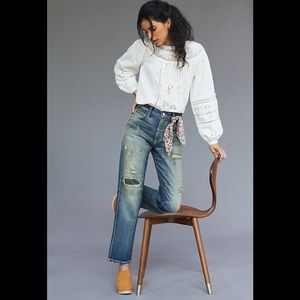 Anthropologie Pilcro The Selvedge Borrowed Boyfriend Jean
